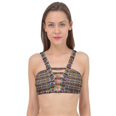 Abstract-r-3 Cage Up Bikini Top