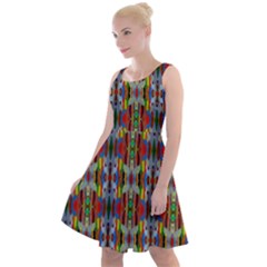 Abstract-r-3 Knee Length Skater Dress