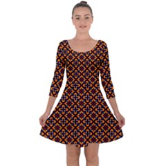 Df Luciano Rodman Quarter Sleeve Skater Dress by deformigo