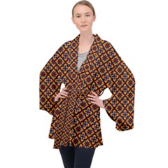 Df Luciano Rodman Long Sleeve Velvet Kimono  by deformigo