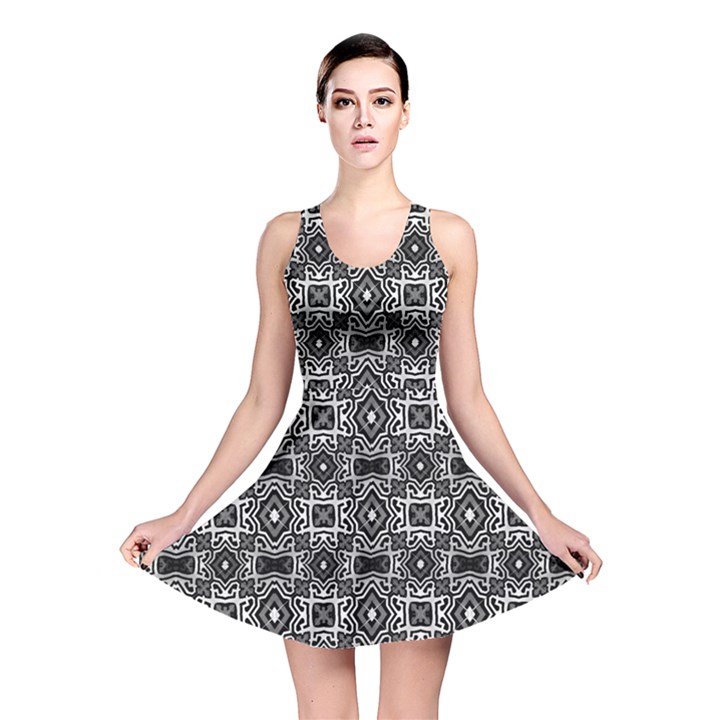 ABSTRACT-R-4 Reversible Skater Dress