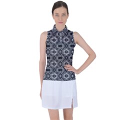 Abstract-r-4 Women s Sleeveless Polo Tee