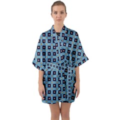 Df Teo Marini Half Sleeve Satin Kimono  by deformigo