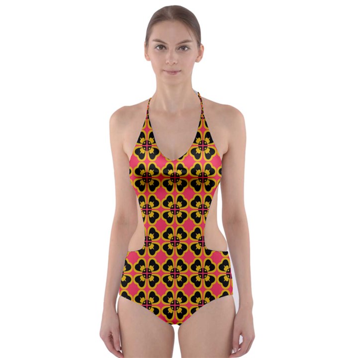 DF Aida Vicenti Cut-Out One Piece Swimsuit