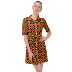 Df Aida Vicenti Belted Shirt Dress by deformigo