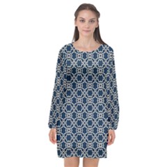 Df Dulcineea Savini Long Sleeve Chiffon Shift Dress  by deformigo