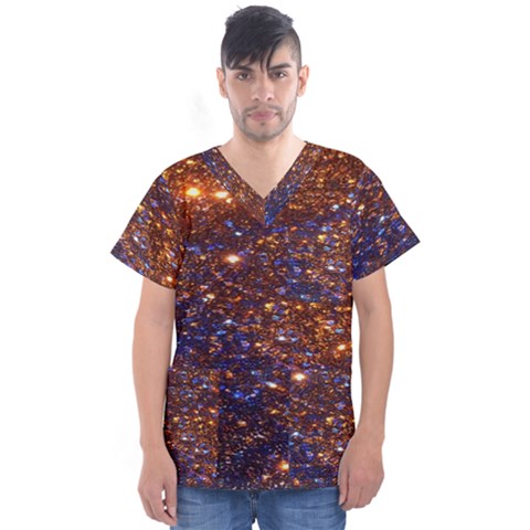 442ba4bd503e5ec90a859a16f8d946d8 7000x7000 Men s V-neck Scrub Top by 2924443