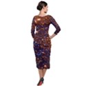 442ba4bd503e5ec90a859a16f8d946d8 7000x7000 Quarter Sleeve Midi Velour Bodycon Dress View2