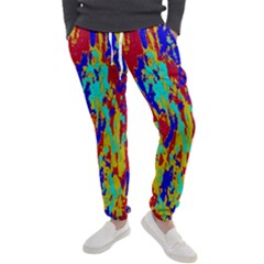 Multicolored Vibran Abstract Textre Print Men s Jogger Sweatpants by dflcprintsclothing