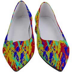 Multicolored Vibran Abstract Textre Print Women s Block Heels 