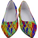 Multicolored Vibran Abstract Textre Print Women s Block Heels  View1