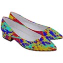 Multicolored Vibran Abstract Textre Print Women s Block Heels  View3