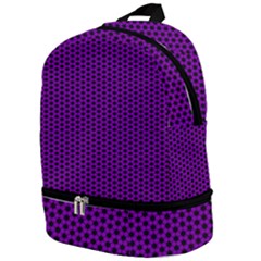 Purple Star Lattice Zip Bottom Backpack