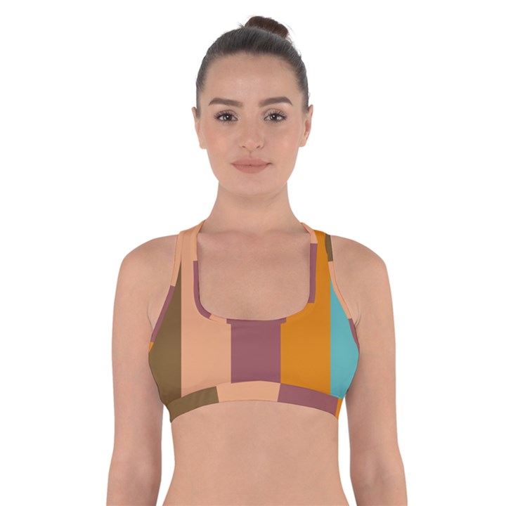 Stripey 15 Cross Back Sports Bra