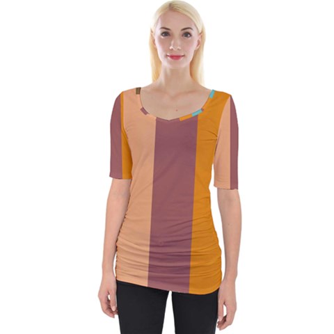 Stripey 15 Wide Neckline Tee by anthromahe