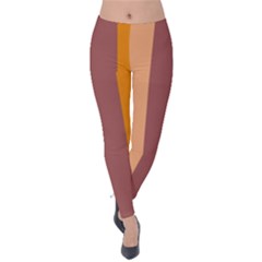 Stripey 15 Velvet Leggings by anthromahe