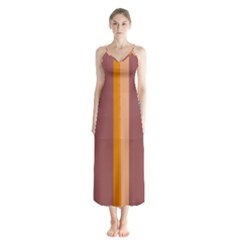 Stripey 15 Button Up Chiffon Maxi Dress by anthromahe