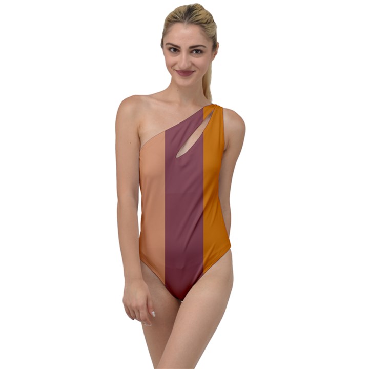 Stripey 15 To One Side Swimsuit