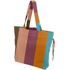 Stripey 15 Drawstring Tote Bag by anthromahe