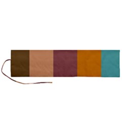 Stripey 15 Roll Up Canvas Pencil Holder (l) by anthromahe