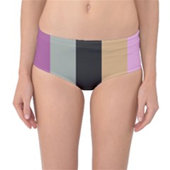 Stripey 16 Mid-waist Bikini Bottoms by anthromahe