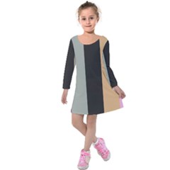 Stripey 16 Kids  Long Sleeve Velvet Dress