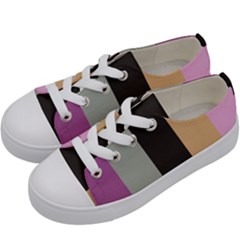 Stripey 16 Kids  Low Top Canvas Sneakers by anthromahe