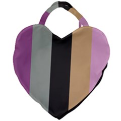 Stripey 16 Giant Heart Shaped Tote by anthromahe