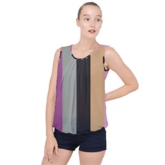 Stripey 16 Bubble Hem Chiffon Tank Top by anthromahe