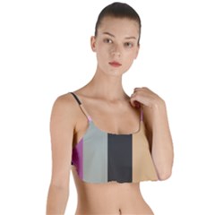 Stripey 16 Layered Top Bikini Top 