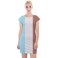 Stripey 17 Cap Sleeve Bodycon Dress by anthromahe