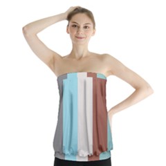 Stripey 17 Strapless Top by anthromahe