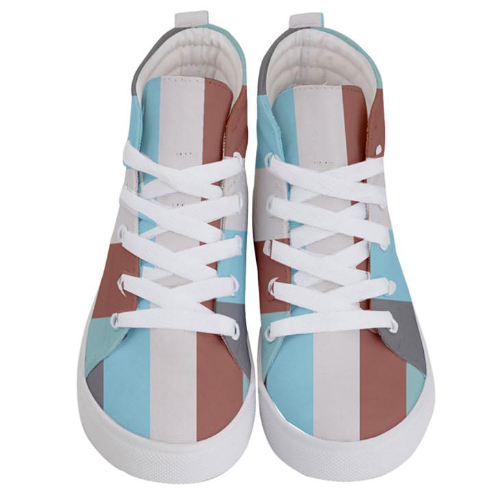 Stripey 17 Kids  Hi-Top Skate Sneakers