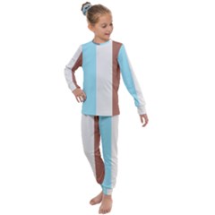 Stripey 17 Kids  Long Sleeve Set  by anthromahe