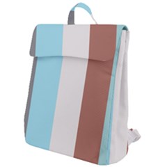 Stripey 17 Flap Top Backpack by anthromahe