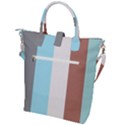 Stripey 17 Buckle Top Tote Bag View2