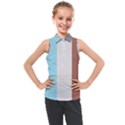 Stripey 17 Kids  Sleeveless Polo Tee View1