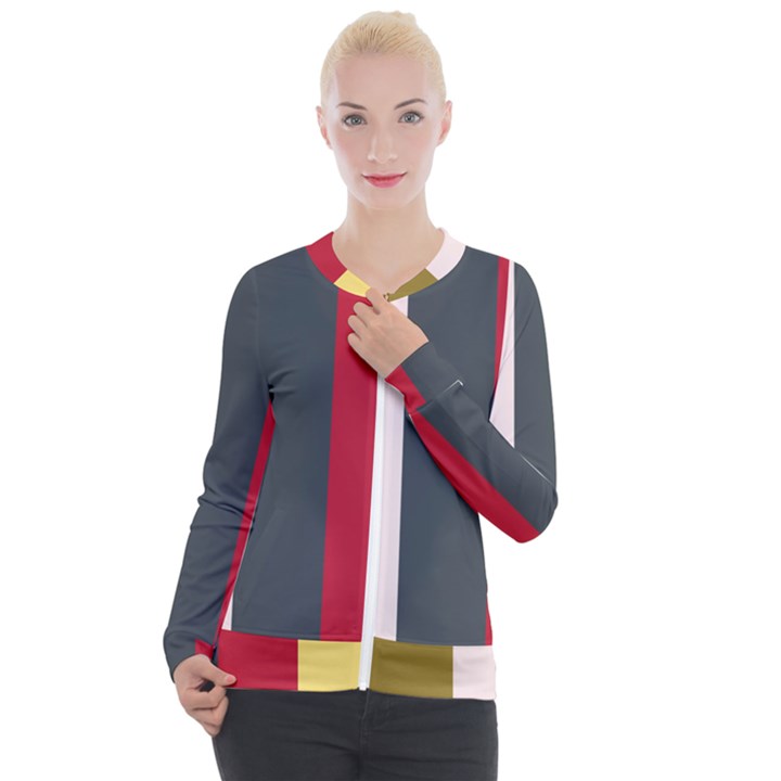 Stripey 18 Casual Zip Up Jacket