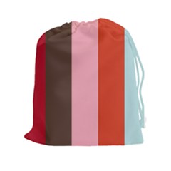 Stripey 19 Drawstring Pouch (2xl) by anthromahe