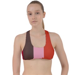 Stripey 19 Criss Cross Racerback Sports Bra by anthromahe