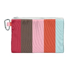 Stripey 19 Canvas Cosmetic Bag (large) by anthromahe