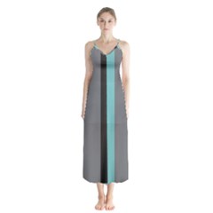 Stripey 20 Button Up Chiffon Maxi Dress by anthromahe