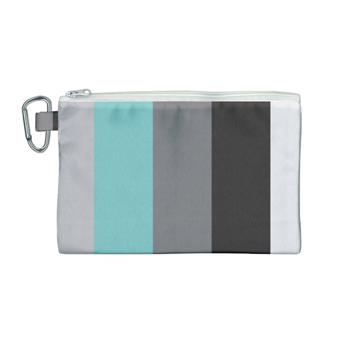 Stripey 20 Canvas Cosmetic Bag (Medium)