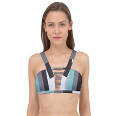 Stripey 20 Cage Up Bikini Top