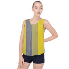 Stripey 21 Bubble Hem Chiffon Tank Top by anthromahe