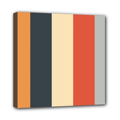 Stripey 22 Mini Canvas 8  X 8  (stretched) by anthromahe