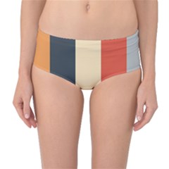 Stripey 22 Mid-waist Bikini Bottoms by anthromahe