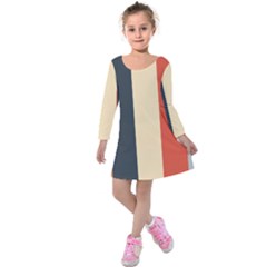 Stripey 22 Kids  Long Sleeve Velvet Dress by anthromahe