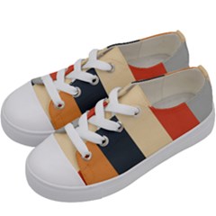 Stripey 22 Kids  Low Top Canvas Sneakers by anthromahe