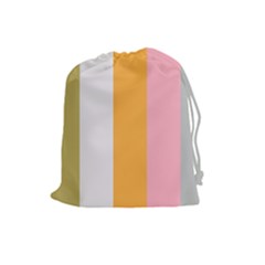 Stripey 23 Drawstring Pouch (large) by anthromahe